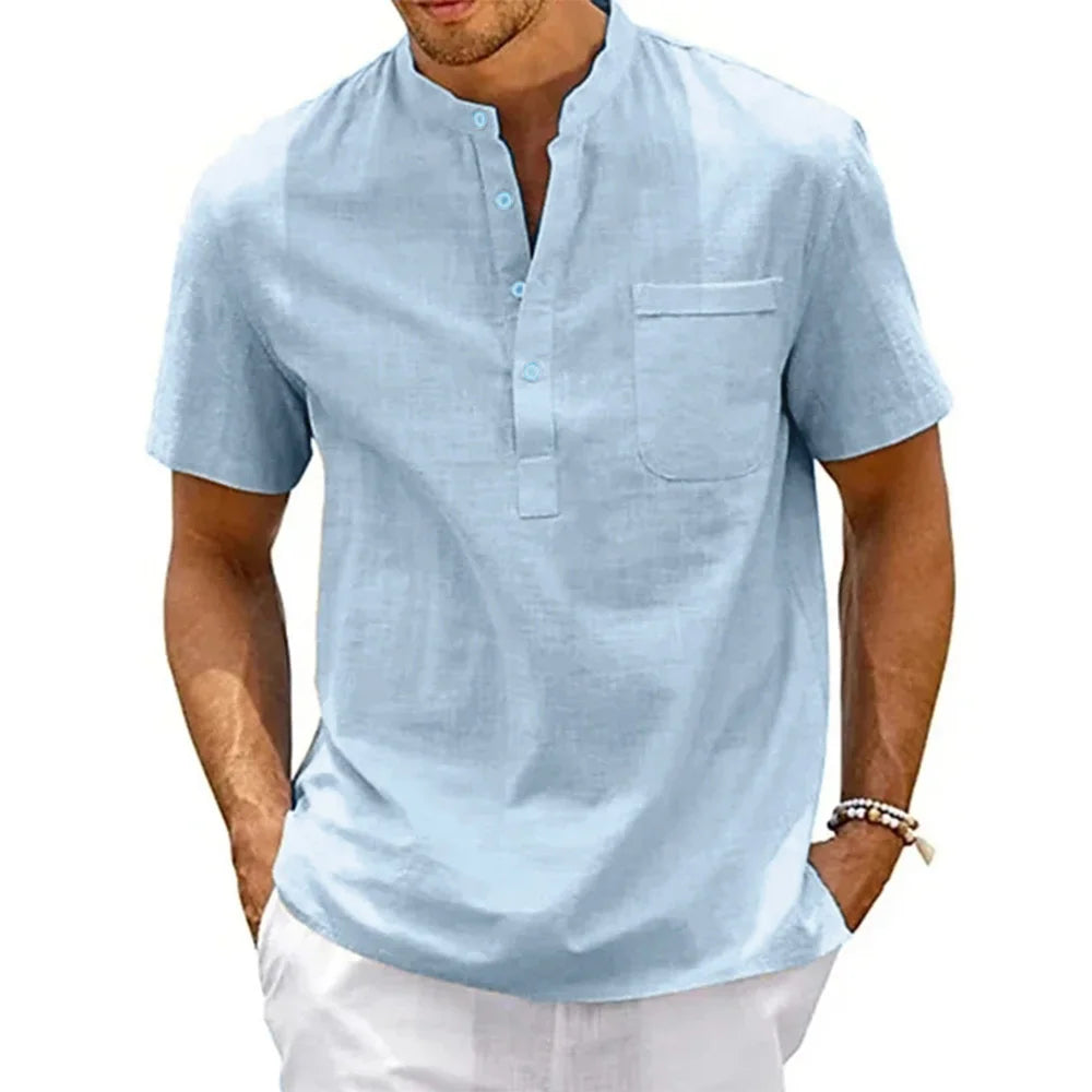 Zermano LinenEase™ Henley Shirt