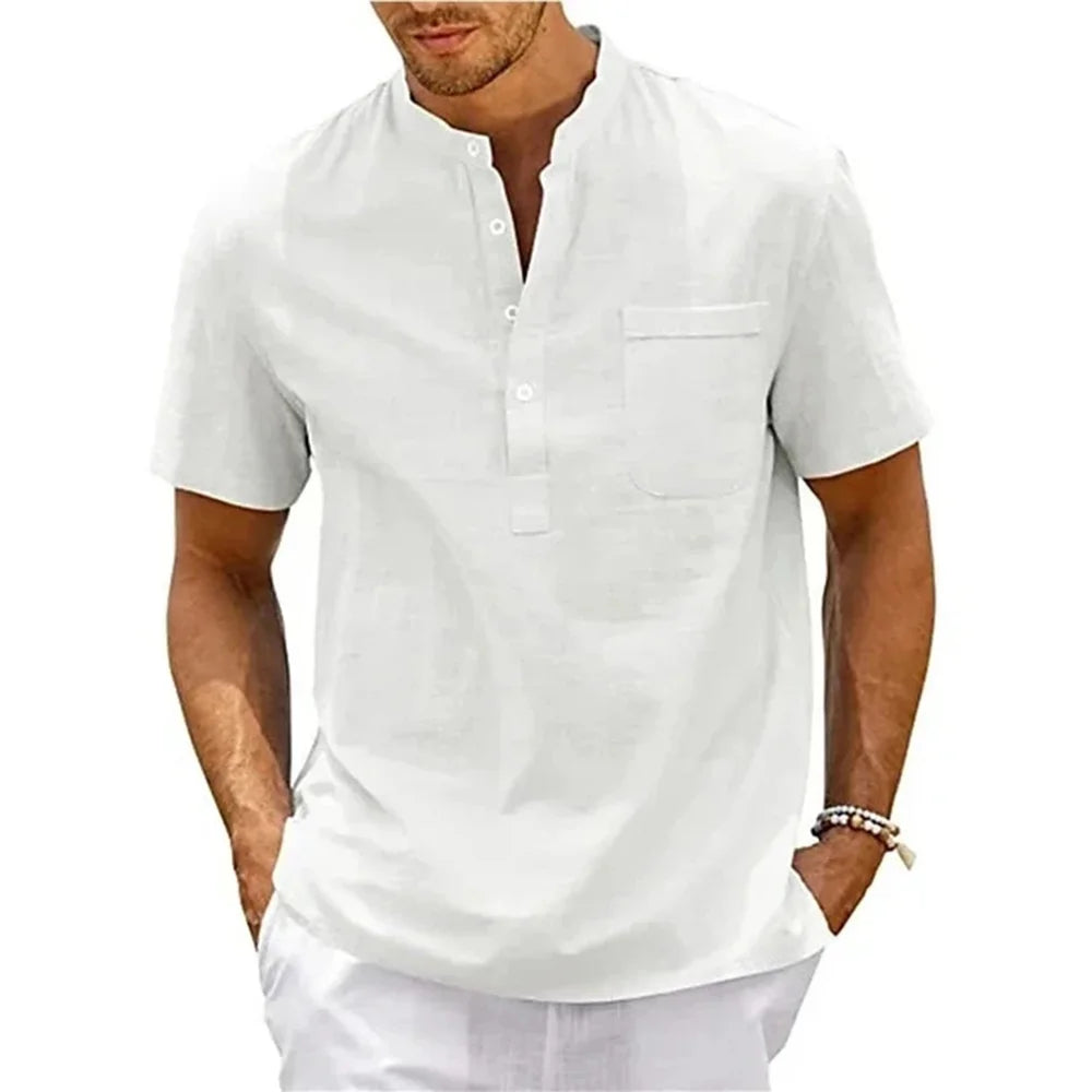 Zermano LinenEase™ Henley Shirt